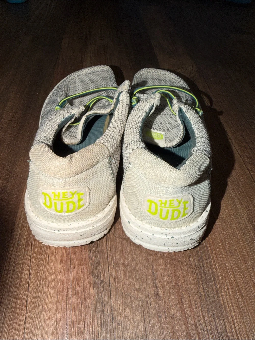 Boys Hey Dudes Wally Heathered Mesh size 3 EEUC